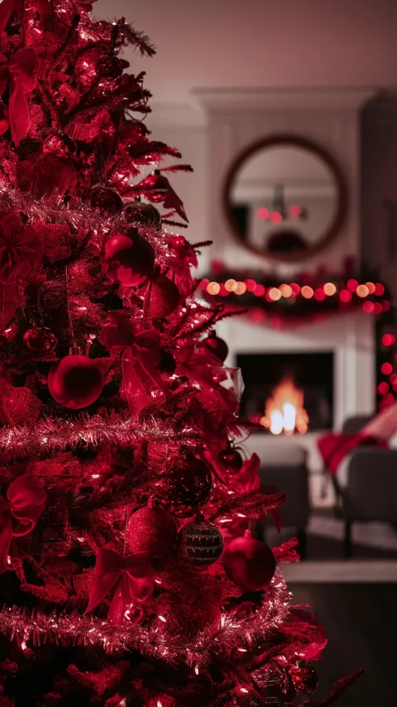 red lights christmas tree ideas