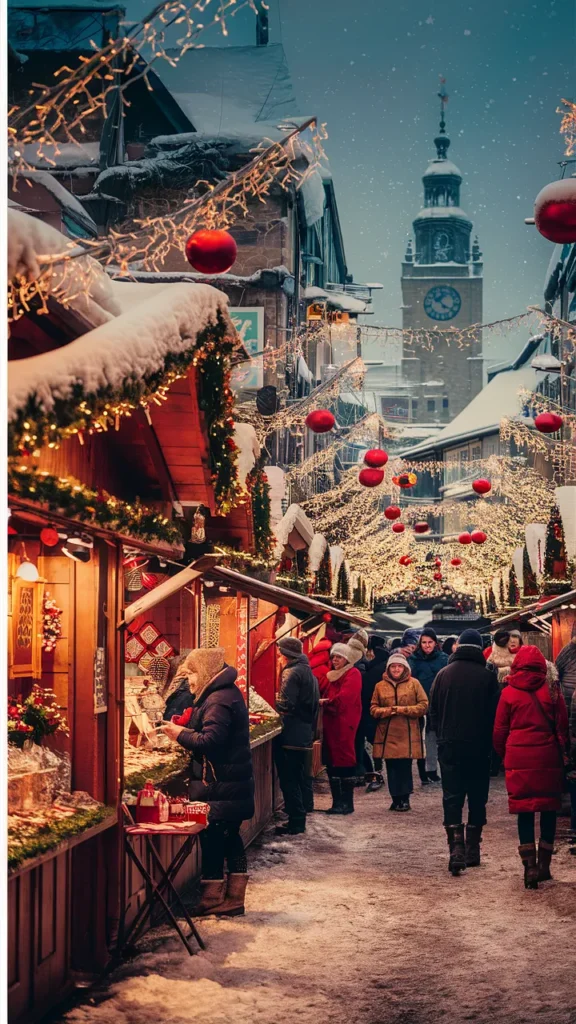 Christmas Market Wallpaper