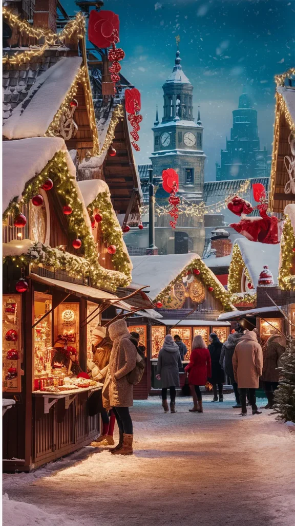 Christmas Market Wallpaper
