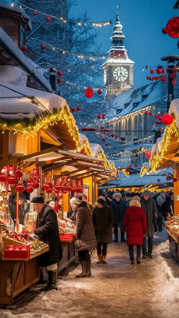 Christmas Market Wallpaper