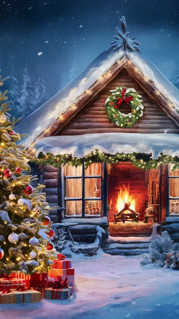 christmas wallpaper vintage