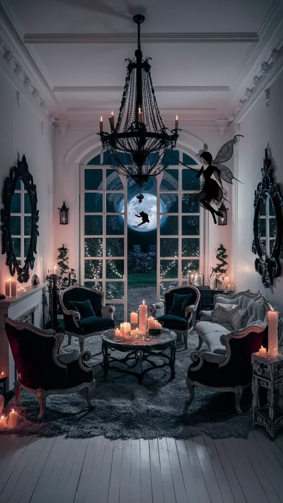 dark fairycore living room