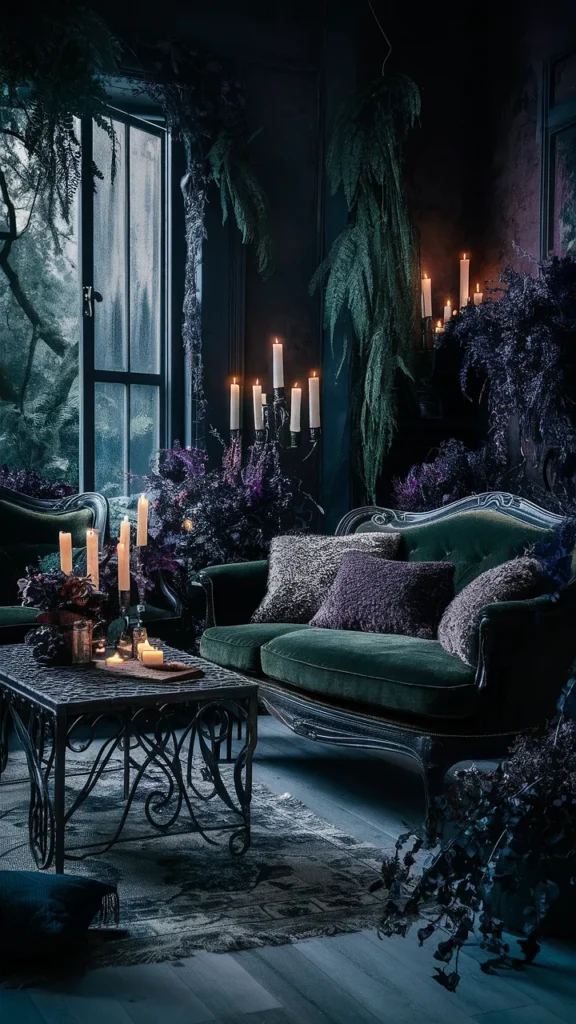 dark fairycore living room