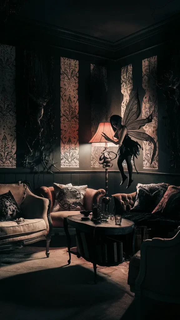 dark fairycore living room