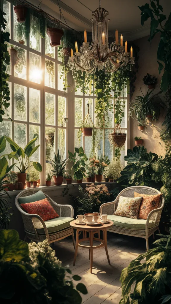 indoor garden cafe