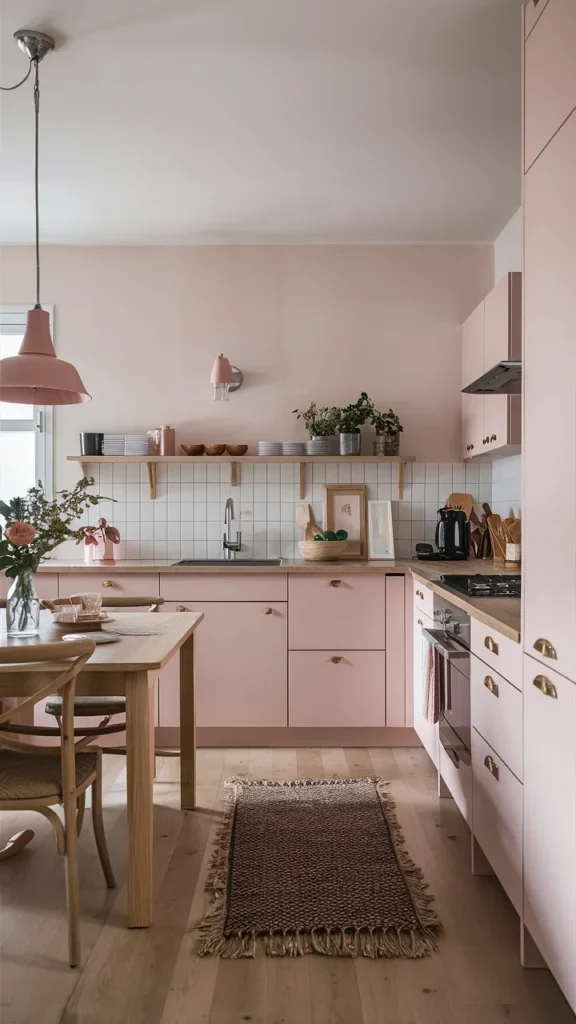 light pink kitchen ideas