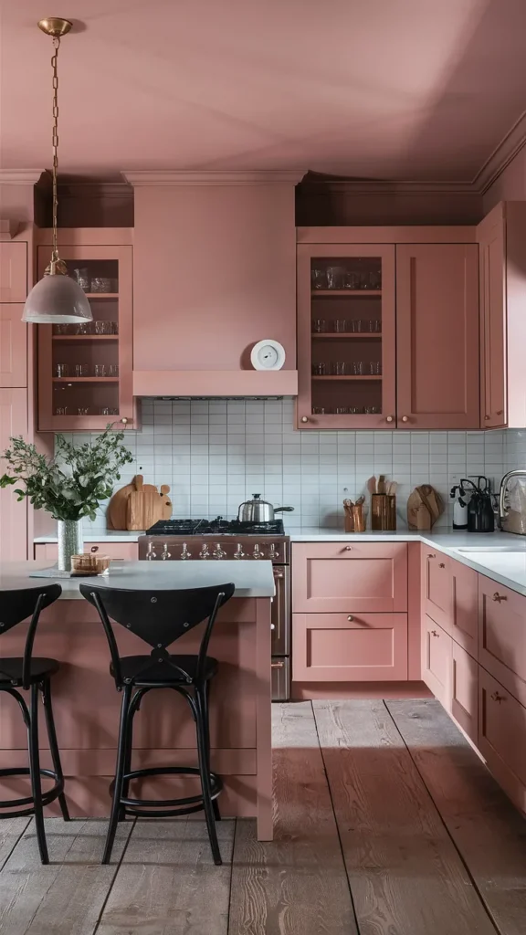 light pink kitchen ideas