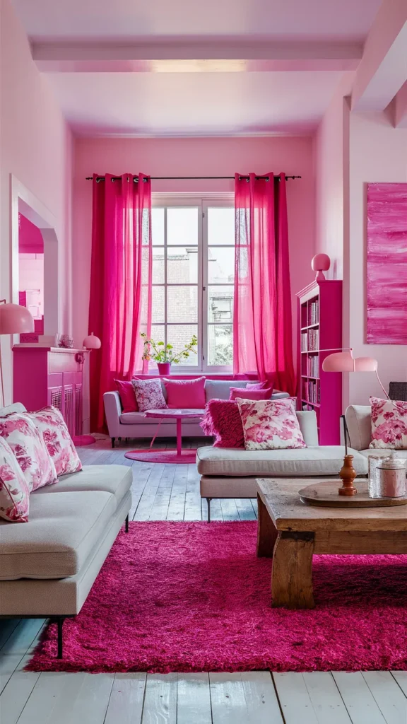 Living Room Inspiration Pink