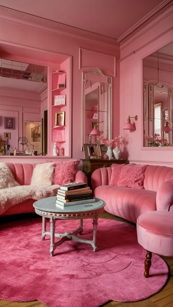 Living Room Inspiration Pink