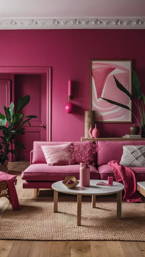 Living Room Inspiration Pink