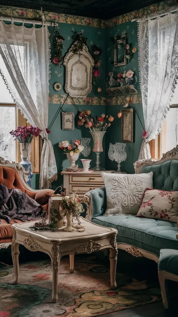 vintage fairycore living room