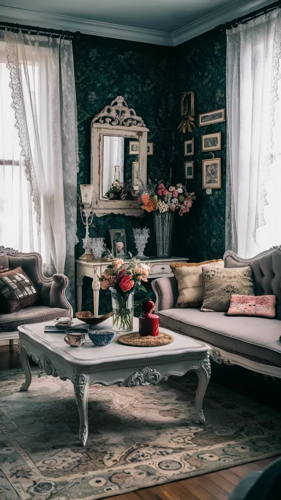 vintage fairycore living room
