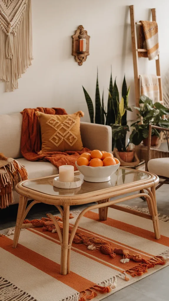 boho thanksgiving decor living room