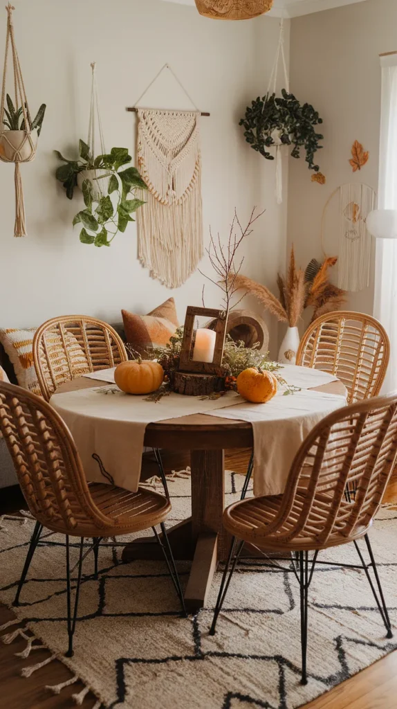 boho thanksgiving decor living room