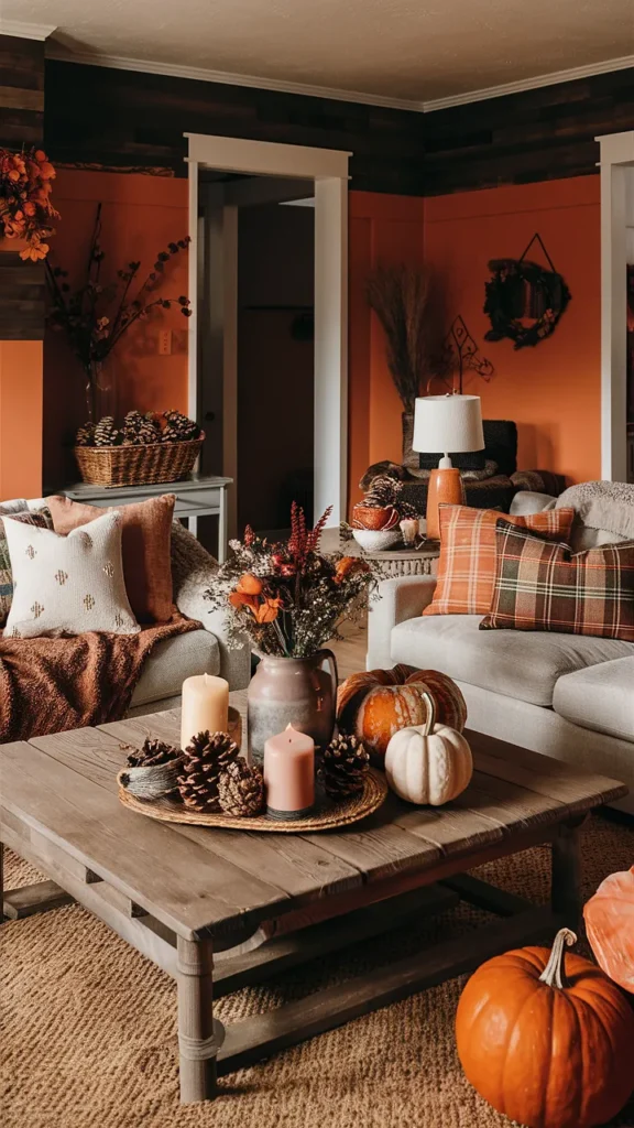thanksgiving decor living room