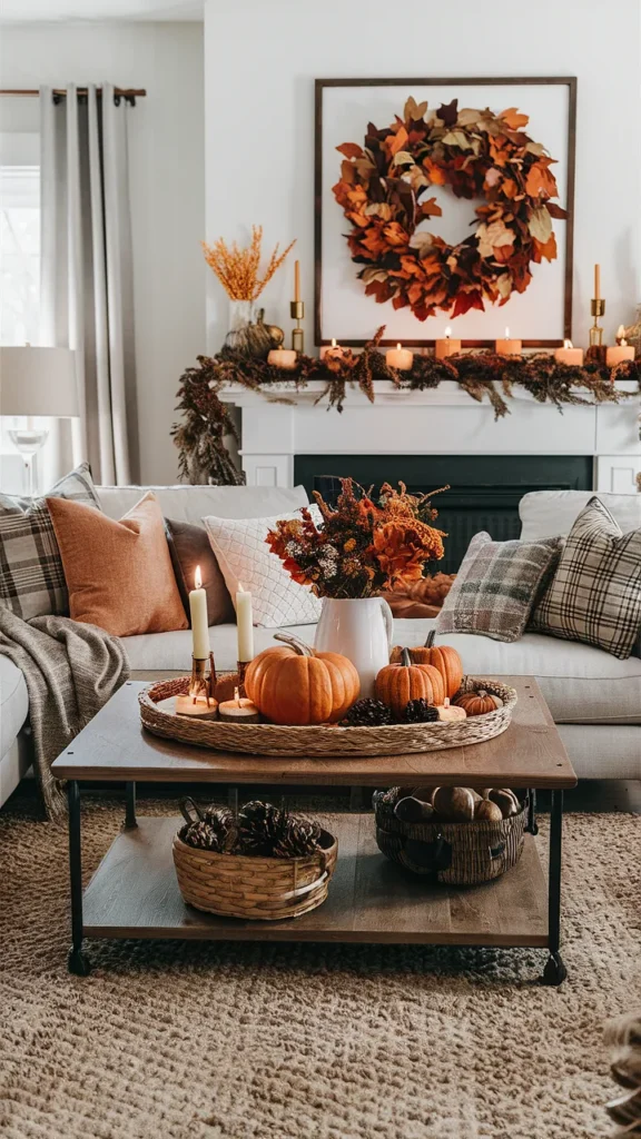 thanksgiving decor living room
