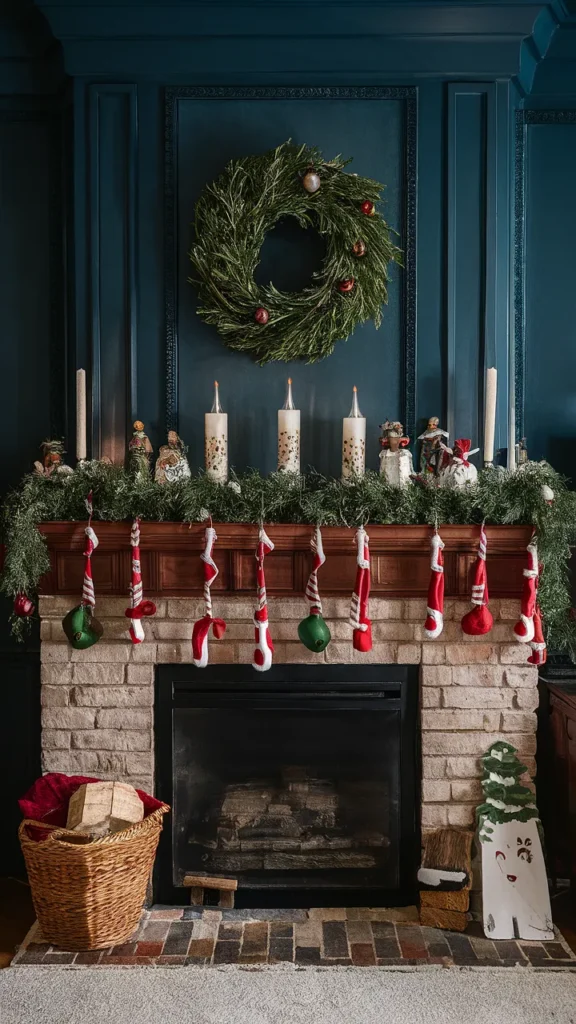 winter mantle decorations after christmas