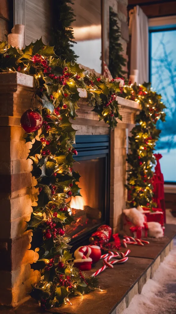 winter mantle decorations after christmas