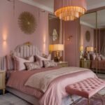 dusty pink bedroom