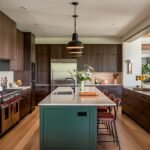 Green Dark Wood Kitchen