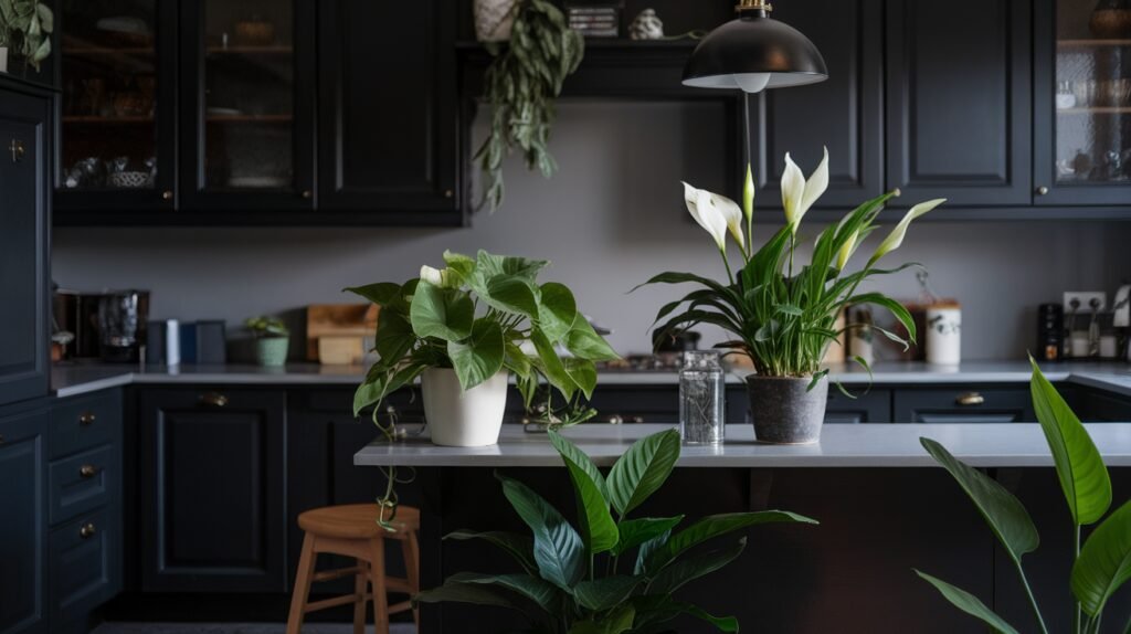 moody kitchens