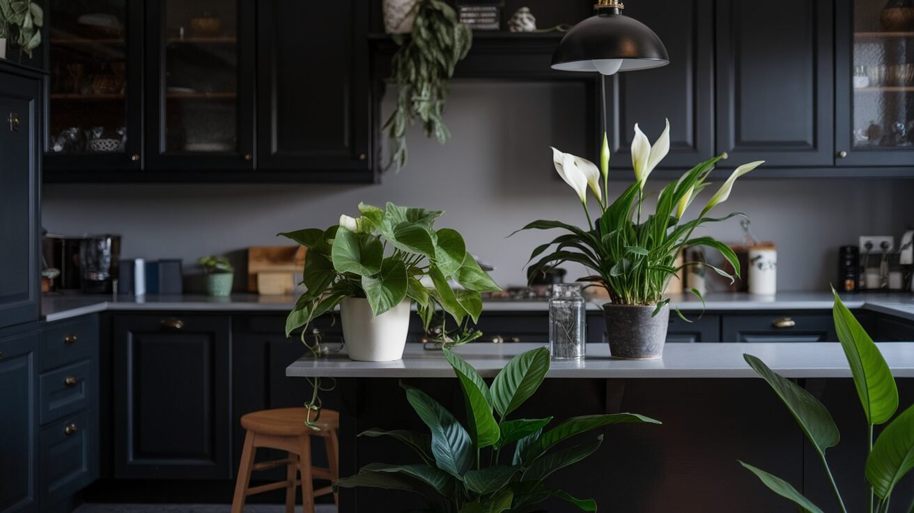 moody kitchens