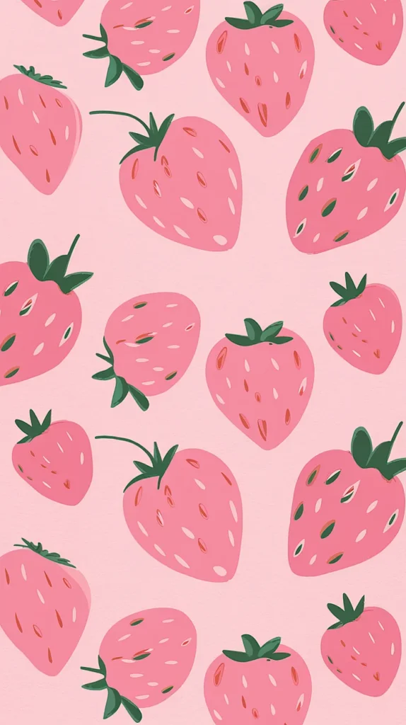 strawberry wallpaper emoji