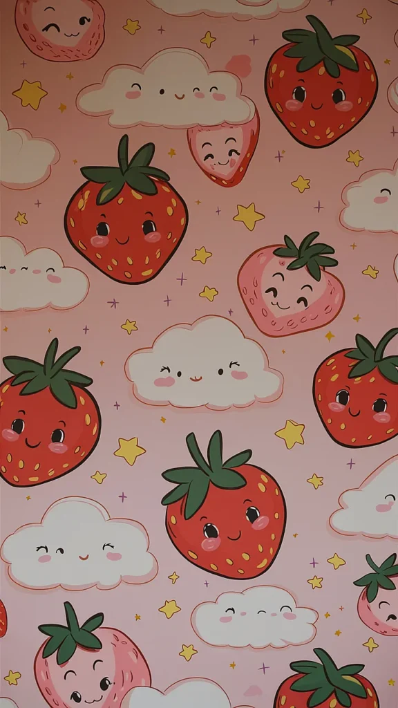 Strawberry Wallpaper kawaii