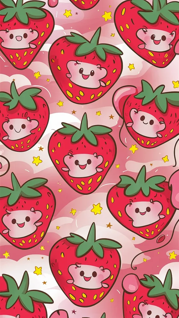 Strawberry Wallpaper kawaii