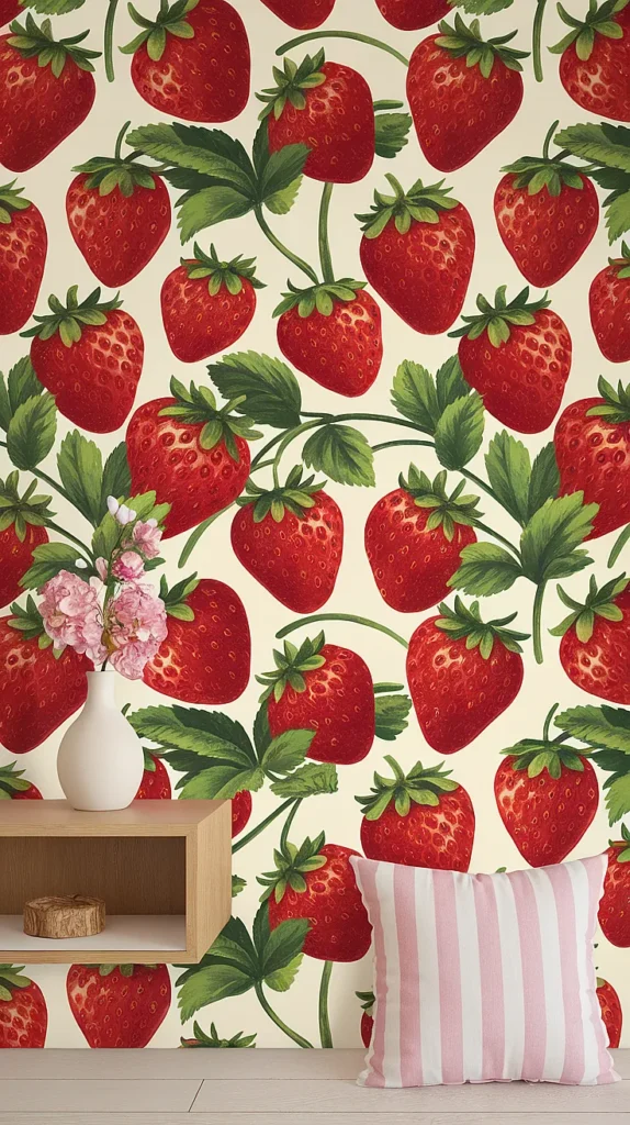 Strawberry Wallpaper simple