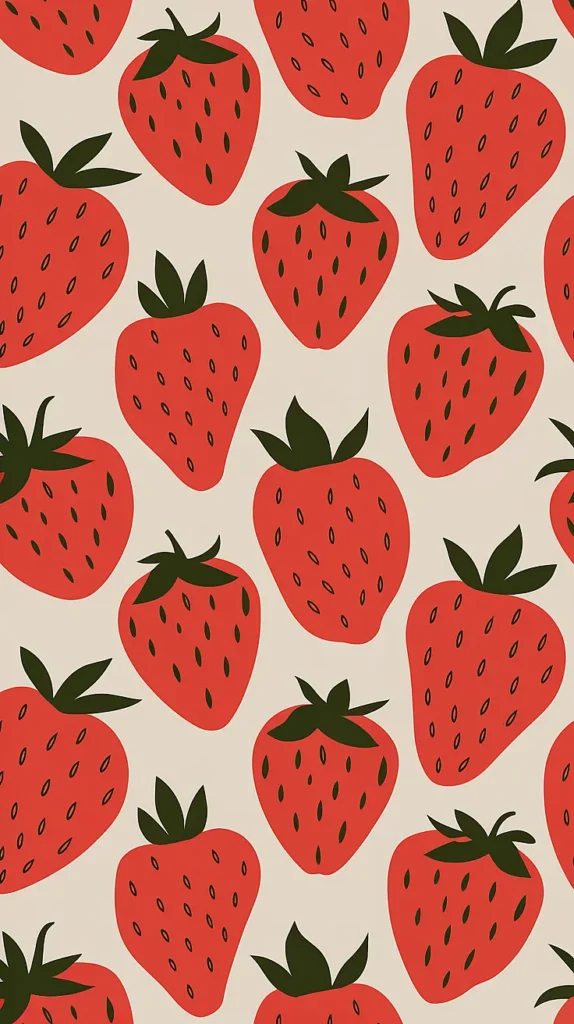 Strawberry Wallpaper simple