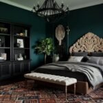 dark boho bedroom