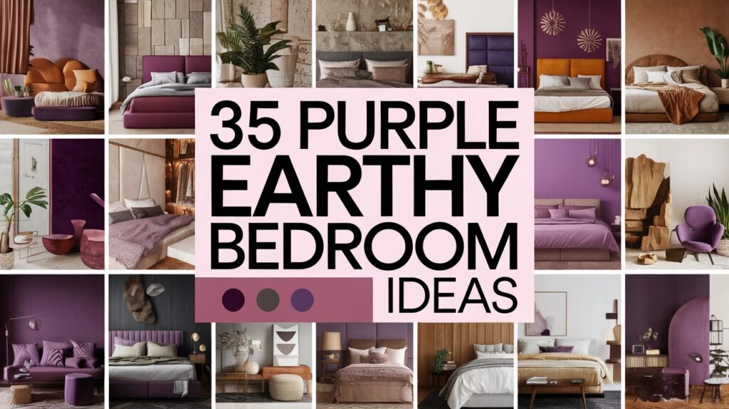 Purple Earthy Bedroom Ideas