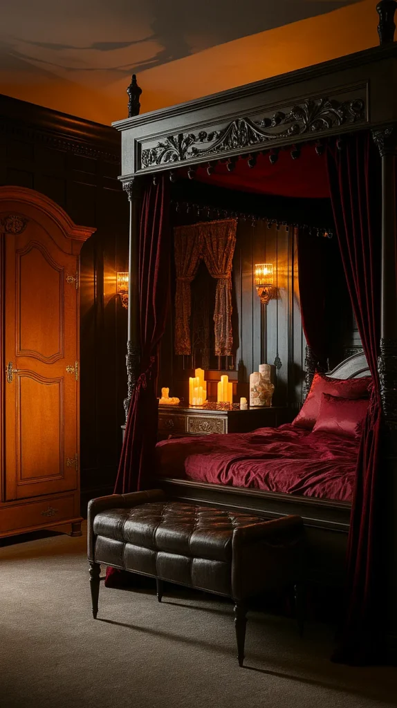 gothic bedroom aesthetic