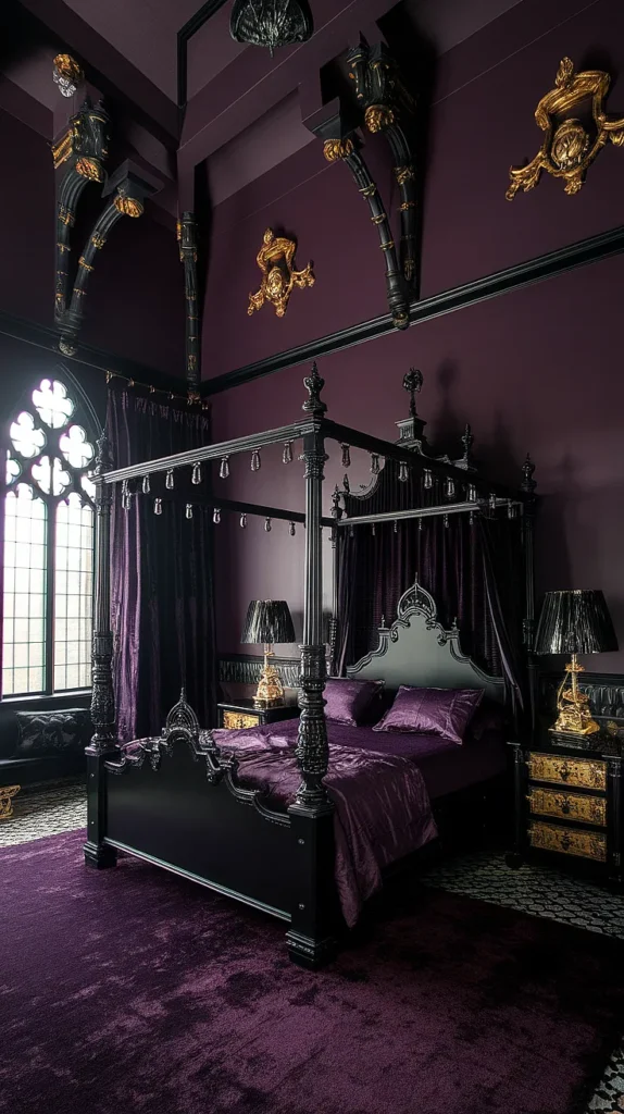 gothic bedroom colors