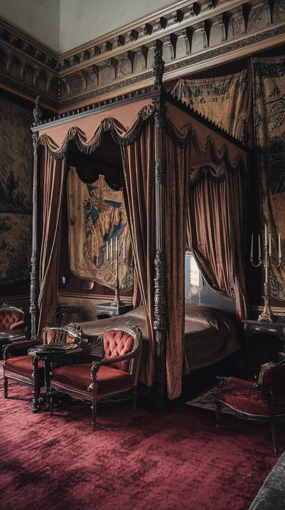 gothic queen bedroom