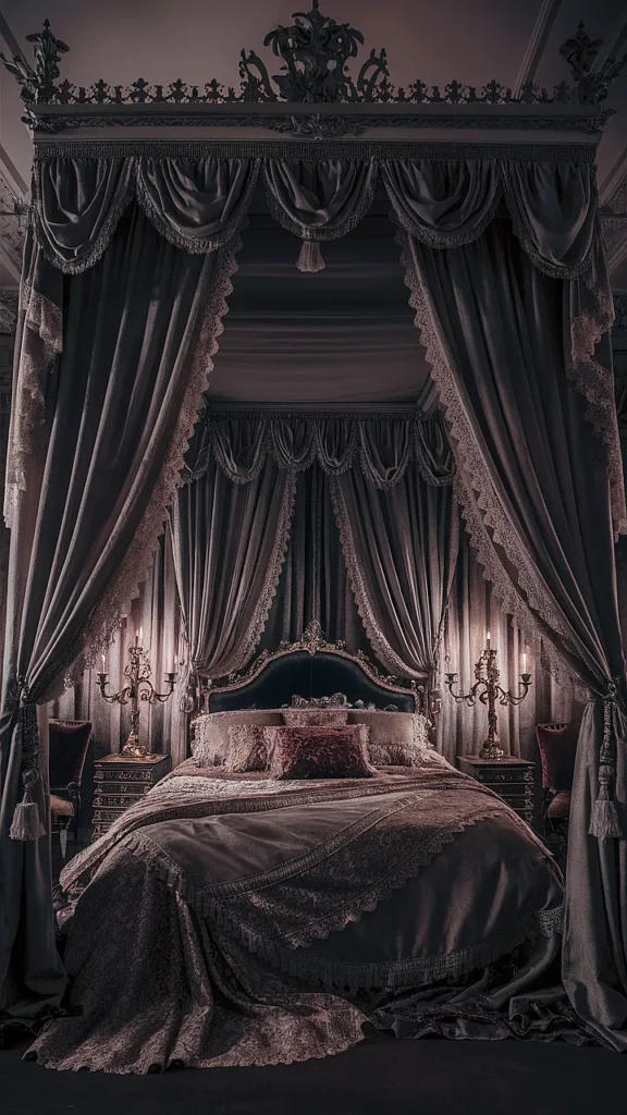 gothic queen bedroom