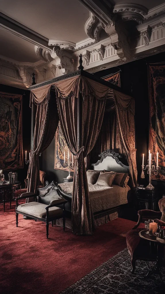 gothic queen bedroom