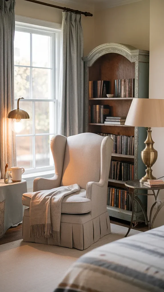 light academia bedroom reading nook ideas