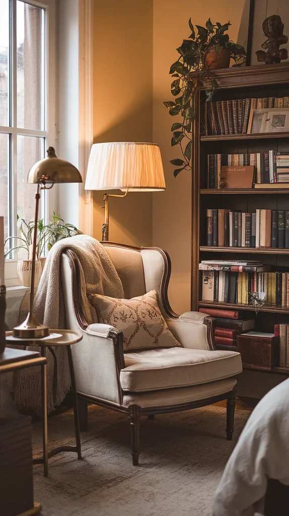 light academia bedroom reading nook ideas