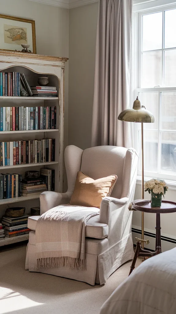 light academia bedroom reading nook ideas
