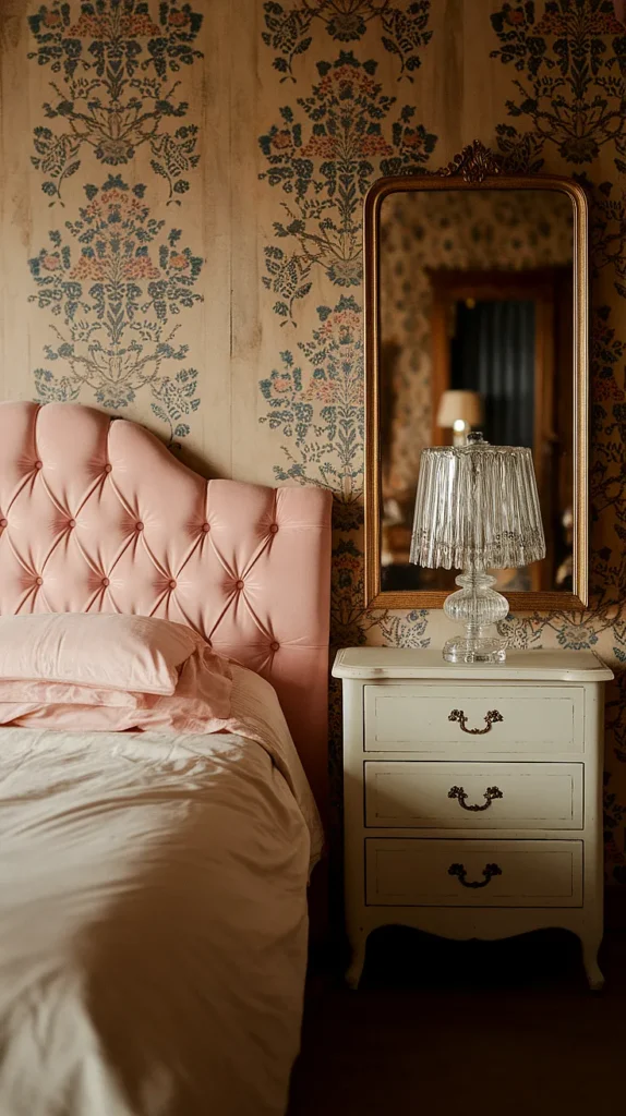 antique bedroom ideas pink