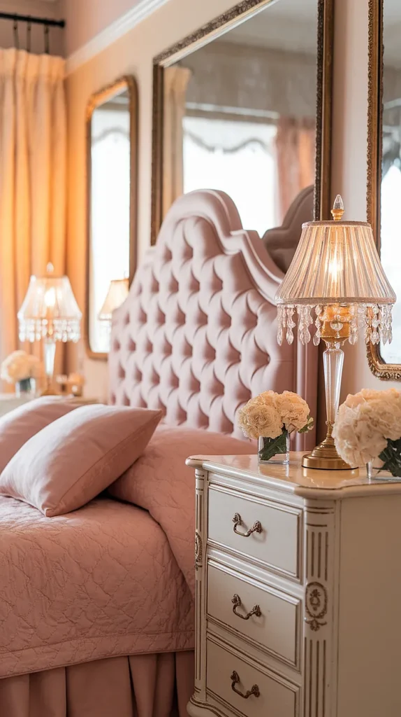 antique bedroom ideas pink
