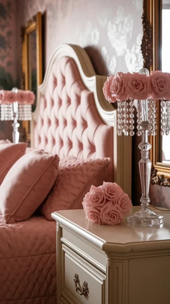 antique bedroom ideas pink