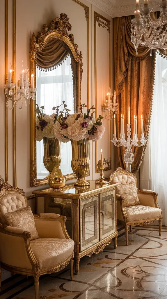 antique gold house décor