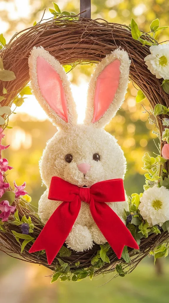 Bunny-Themed Wreath