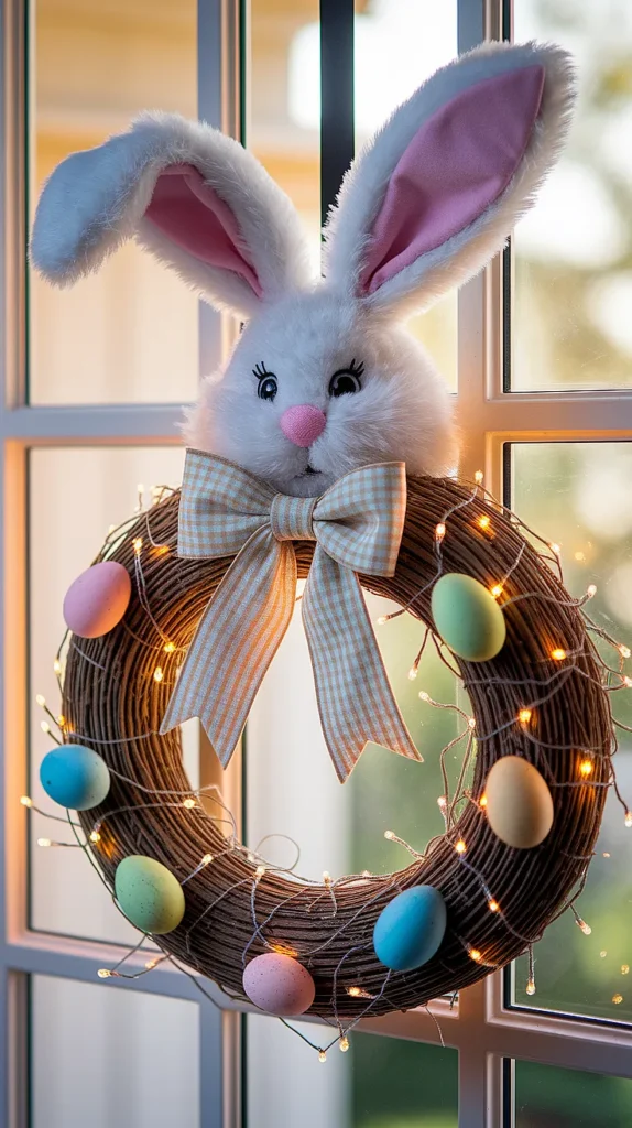 Bunny-Themed Wreath