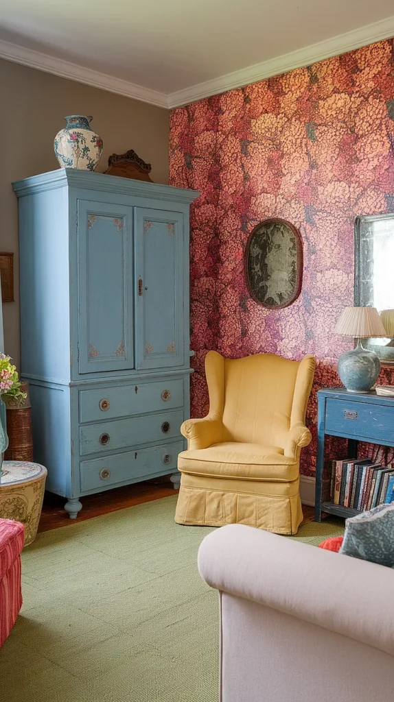 colorful antique house décor