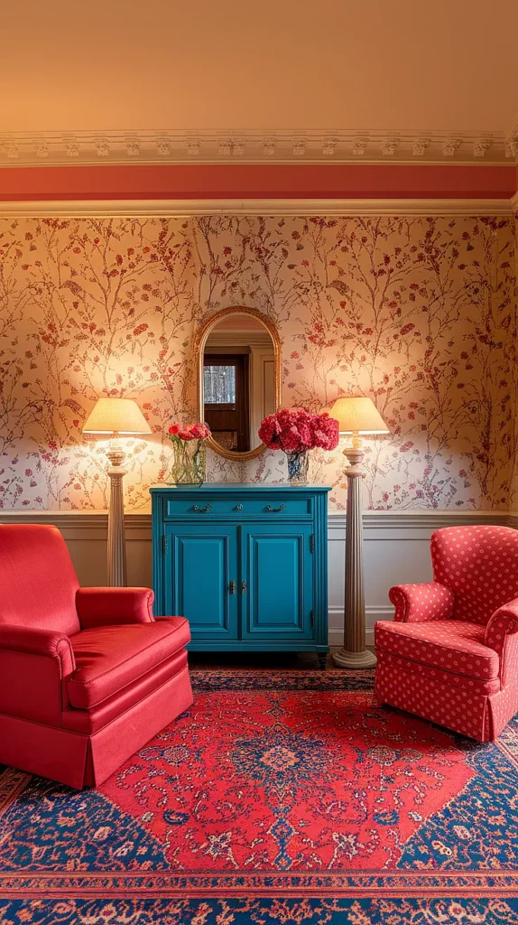 colorful antique house décor