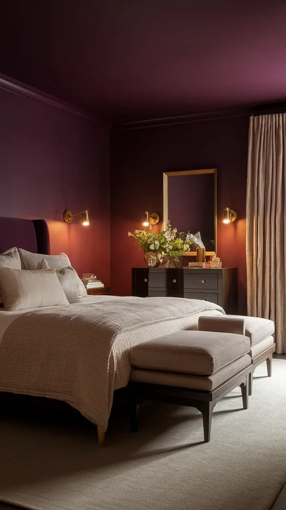 dark plum bedroom ideas